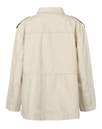 Rabens Saloner - Feodora Denim Ecru Defense Jakke - Ecru